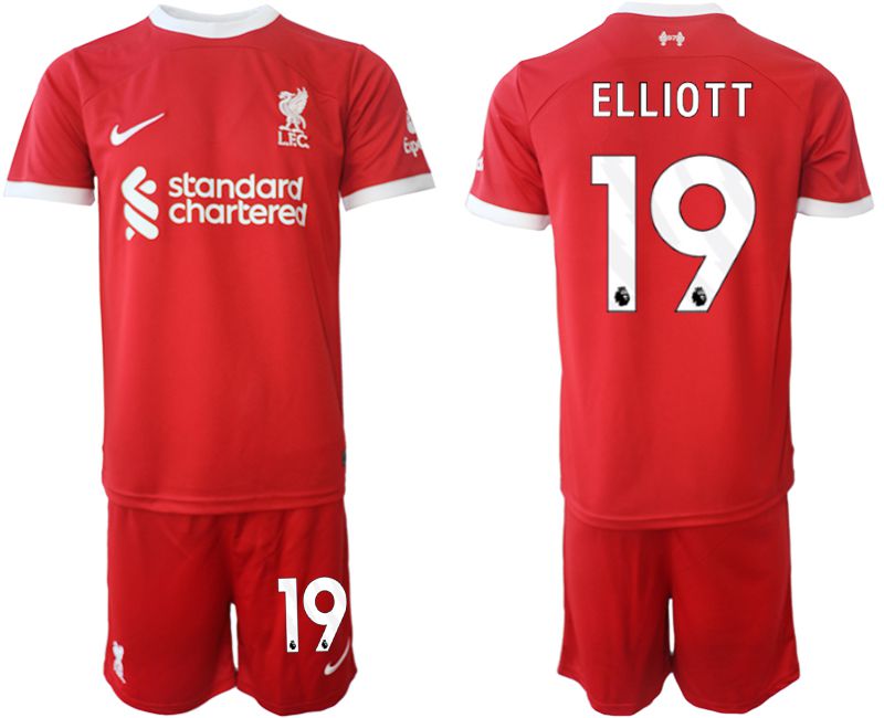 Men 2023-2024 Club Liverpool home red 19 Soccer Jersey